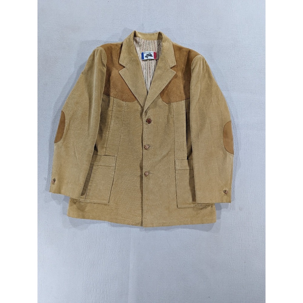 VTG Brad Whitney Of CA Men's Sports Jacket Size L Western Velvet Velour & Suede
